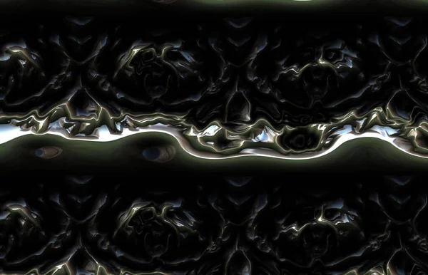 Σκούρο Φουτουριστικό Αφηρημένο Scifi Εξωγήινο Μέταλλο — Φωτογραφία Αρχείου