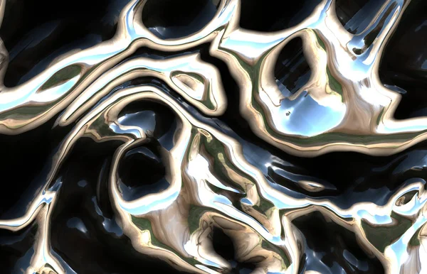 Abstracto Scifi Alien Metal — Foto de Stock