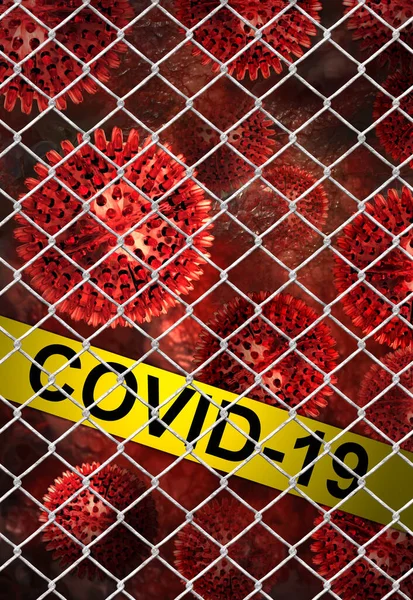 Covid Virüs Uyarısı — Stok fotoğraf
