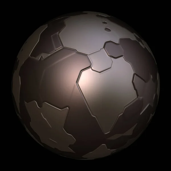 未来主义3D球体 — 图库照片
