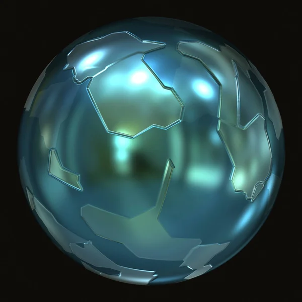 未来的な3Dボール球面 — ストック写真