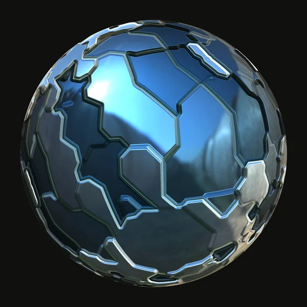 未来主义3D球体 — 图库照片