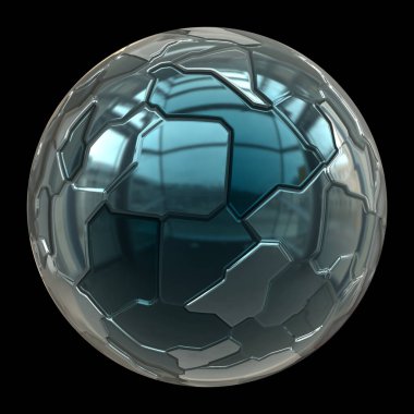 3D fütüristik küresel top