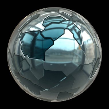 3D fütüristik küresel top