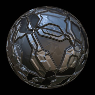 3D fütüristik küresel top