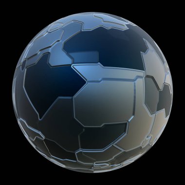 3D fütüristik küresel top