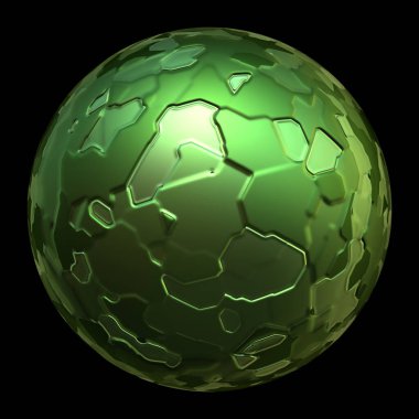 3D fütüristik küresel top