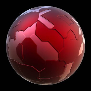 3D fütüristik küresel top