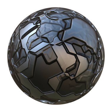 3D fütüristik küresel top