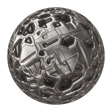 3D fütüristik küresel top