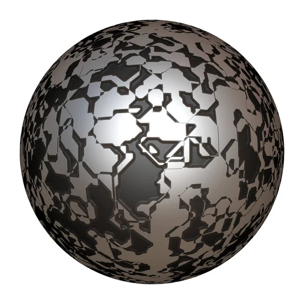 三维未来主义球体 — 图库照片