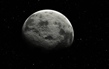 Karanlıktaki ay gezegeni