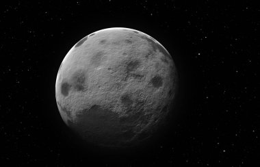Karanlıktaki ay gezegeni