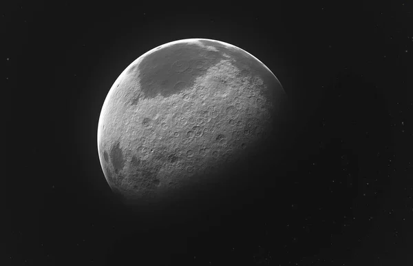 Planeta Luna Oscuridad — Foto de Stock