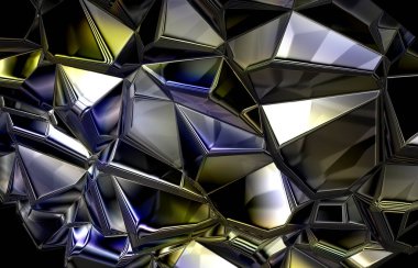 Metal kristal cam parçaları