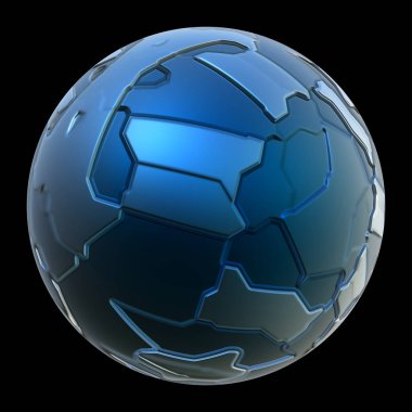 Geleceksel yapılandırılmış 3d Küre