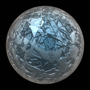 Geleceksel yapılandırılmış 3d Küre