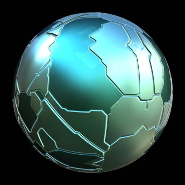 Geleceksel yapılandırılmış 3d Küre