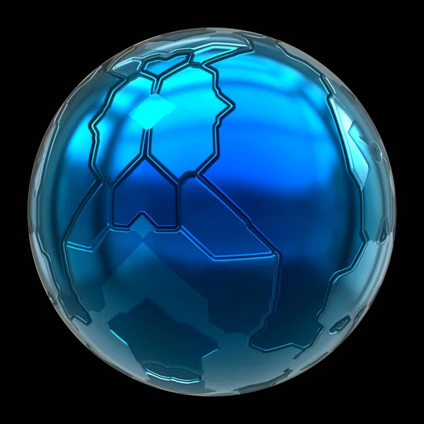 Futuristic structured 3d Sphere