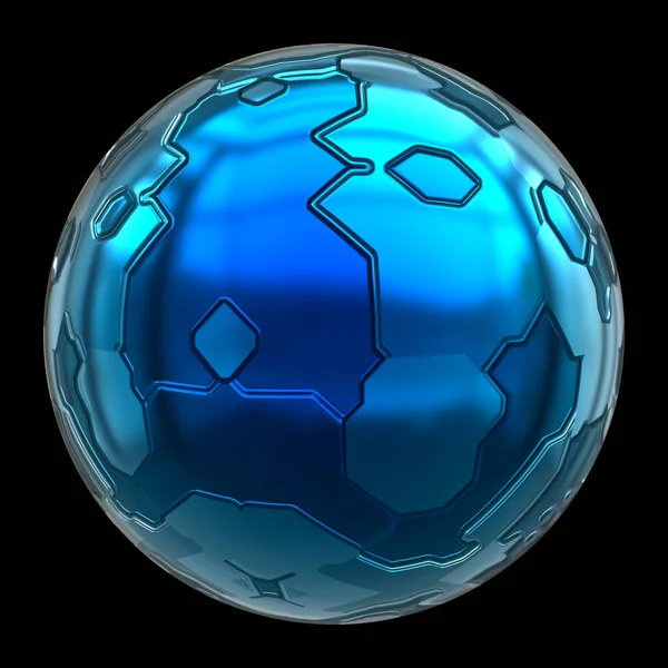 Futuristic Structured Sphere — Stock Photo, Image