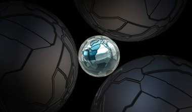 Modern fütüristik 3D küresel küre