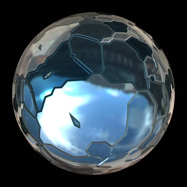 Futuristic Globe Sphere — Stock Photo, Image