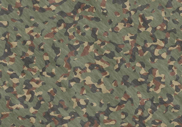 Camuffamento Militare Cotone Tessile — Foto Stock