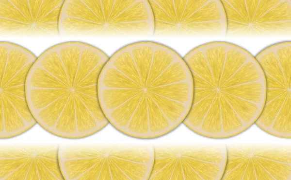 Шматочки Лимона Вапна Білому — стокове фото