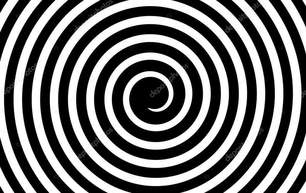 black white swirl spiral