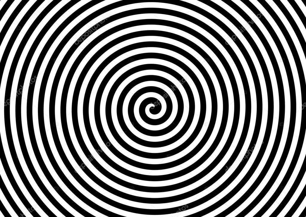 black white swirl spiral