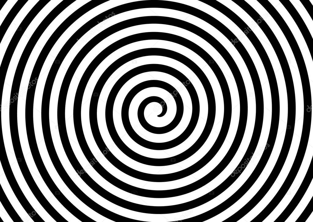 black white swirl spiral