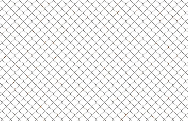 Изолированный Металлический Забор — стоковое фото