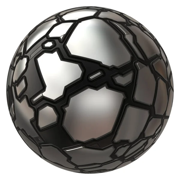 Футуристичний Куля Сфери Земної Кулі Ізольовано — стокове фото