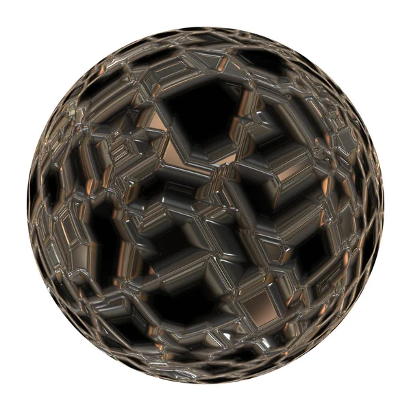 钢制3D球体隔离 — 图库照片
