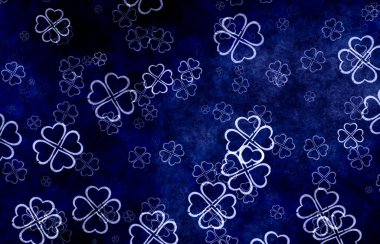 Dekoratif şanslı yonca yoncaları.