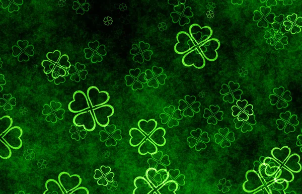 Decorative Lucky Clover Shamrocks — Stock Photo, Image