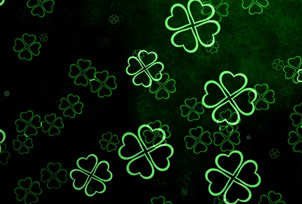 Decorative Lucky Clover Shamrocks — Stock Photo, Image