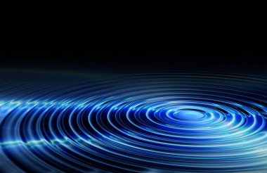 soyut mavi sıvı dalgalanmaları