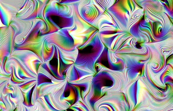Psychedelic Colored Trippy Grazy Fluid — Stock Photo, Image