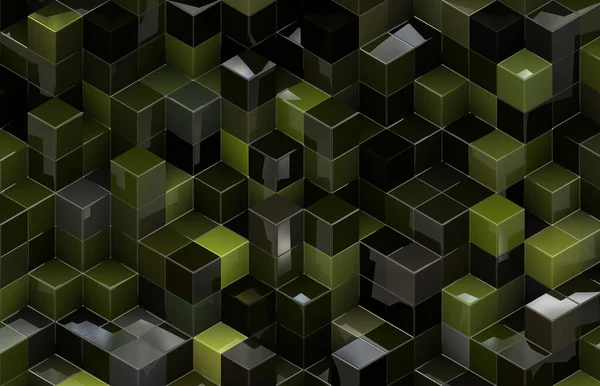 График Трехмерными Кубиками — стоковое фото