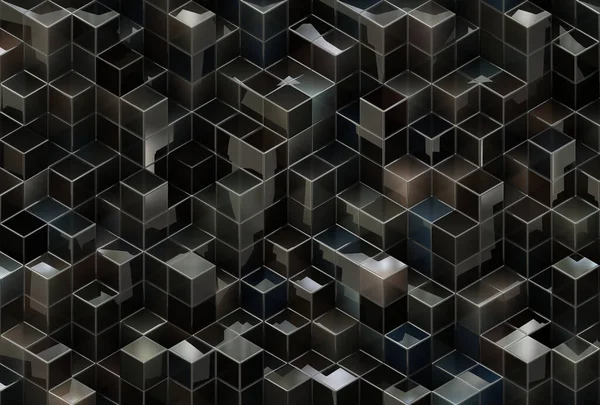 Empilhados Cubos Gráfico — Fotografia de Stock