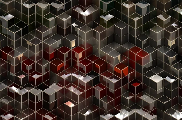 Полированные Блестящие Кубики — стоковое фото
