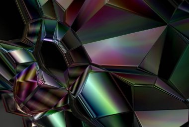  Soyut cilalanmış parlak parçalar