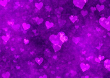 mor renkli grunge kalpler