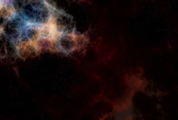 Färgglada Abstrakt Galax Utrymme Bakgrund Med Ett Mönster Stjärnor — Stockfoto