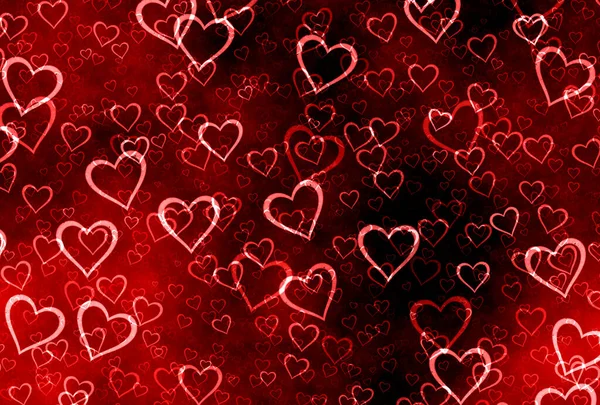 발렌타인데이를 배경으로 추상적 심장들 — 스톡 사진