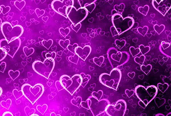 紫红色的红心 — 图库照片