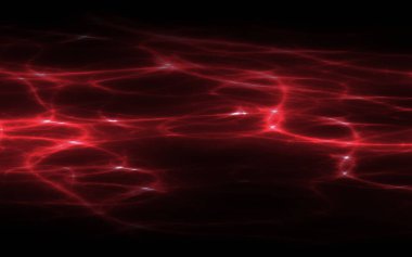 kırmızı elektrik parıltısı