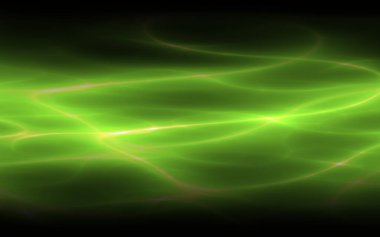 yeşil elektrik parıltısı