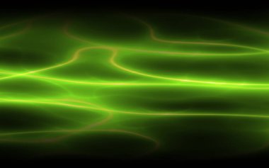 yeşil elektrik parıltısı